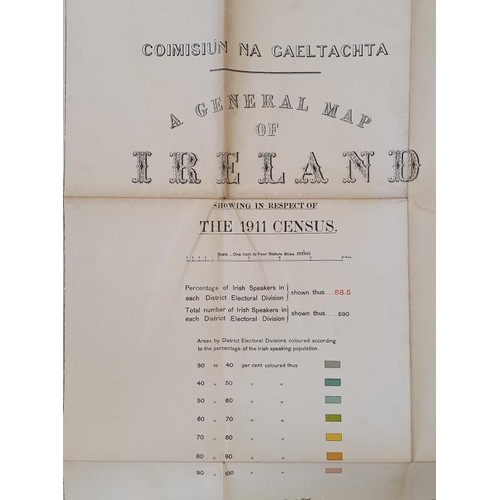 338 - Irish Maps: 1911-1925 Coimisiún na Gaeltachta, Maps of Ireland showing Irish speaking regions... 