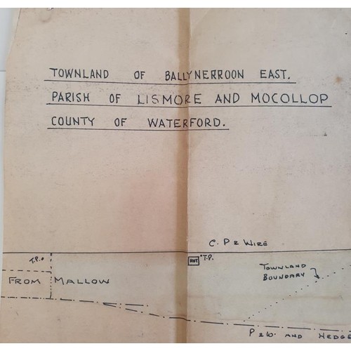 344 - A Plan of Ballyduff and Mocallop Railway station 1962. This station closed in 1965.