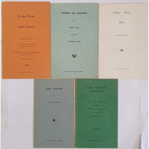 349 - Collection of Booklets ALL Privately Printed only 300 Copies: Gráce Note For Alba, 1962; The Escape ... 