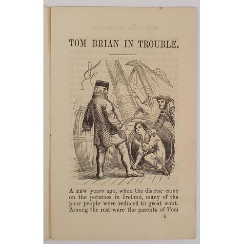 352 - Tom Brian in Trouble. Religious Tract Society. Circa 1860. Small format chapbook. Attractive wood cu... 