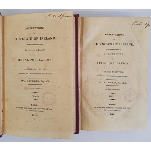 379 - Irish: Observations on The State of Ireland principally directed to its Agriculture and Rural Popula... 