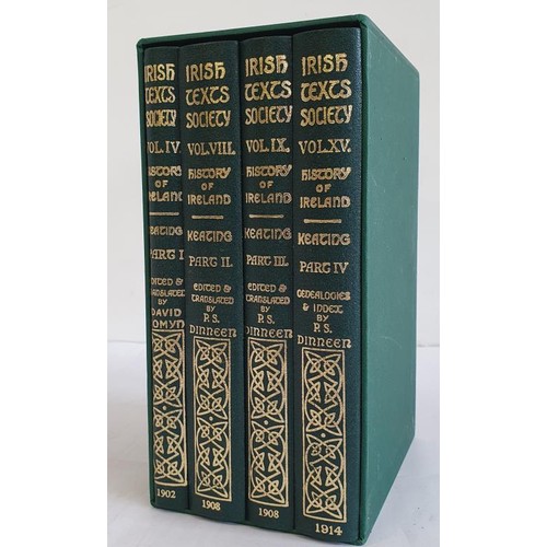 388 - Foras Feasa na hEireann. The History of Ireland by Geoffrey Keating edited with translation and note... 