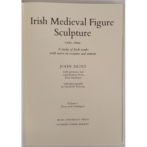 494 - Irish Medieval Figure Sculpture 1200-1600. A study of Irish tombs with notes on costume and armour. ... 