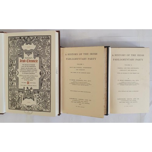 497 - A History of the Irish Parliamentary Party by F. Hugh O’Donnell. Longmans. 1910. Superb 2 volu... 