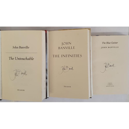 545 - John Banville, ALL Signed: The Blue Guitar, first edition, first print HB. Viking 2015; The Untoucha... 