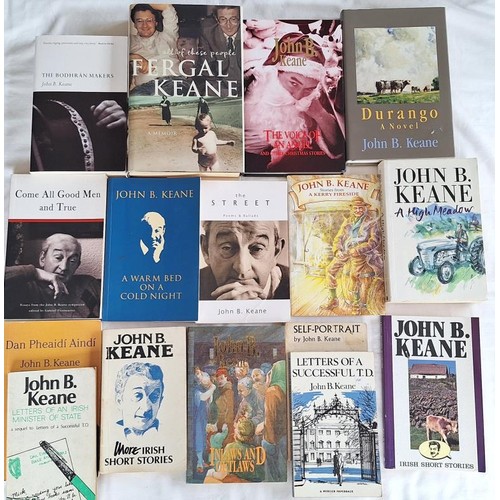 107 - John B. Keane – bundle of approx. 15 works, mostly essays, short stories and novels.