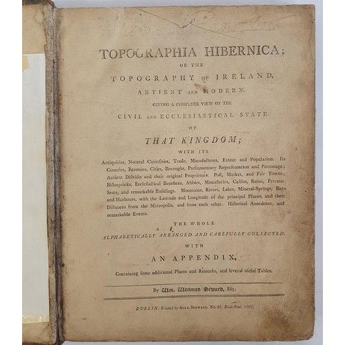 188 - Topographia Hibernica; Or The Topography Of Ireland Ancient And Modern. Giving A Complete View Of Th... 