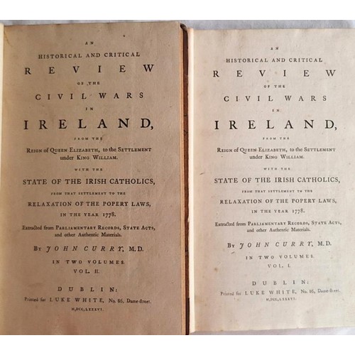 197 - An Historical and Critical Review of the Civil Wars in Ireland from the Reign of Queen Elizabeth to ... 