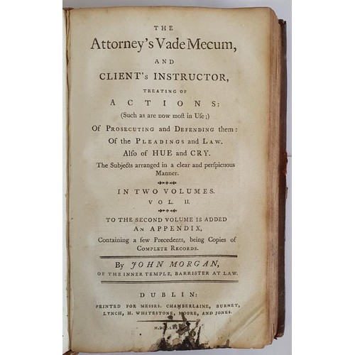 211 - The Attorney's Vade Mecum and Client's Instructor, Treating of Actions: (such as are Now Most in Use... 