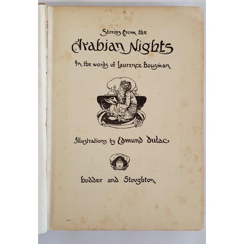 222 - Laurence. Houseman. Stories From The Arabian Nights. 1938. 12 colour plates by Edmund Dulac. Origina... 