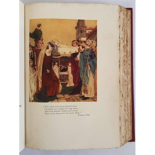 248 - The Canterbury Tales of Geoffrey Chaucer. 1928. Illustrated in colour by W. Russell Flint. Original ... 