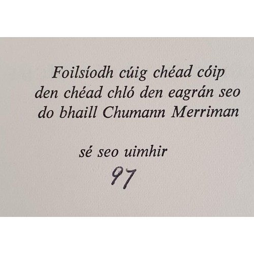 259 - [The Midnight Court]. Cuirt an Mhean Oiche. Brian Merriman. Daithi O’hUaithne, Reamhra ag Sean... 