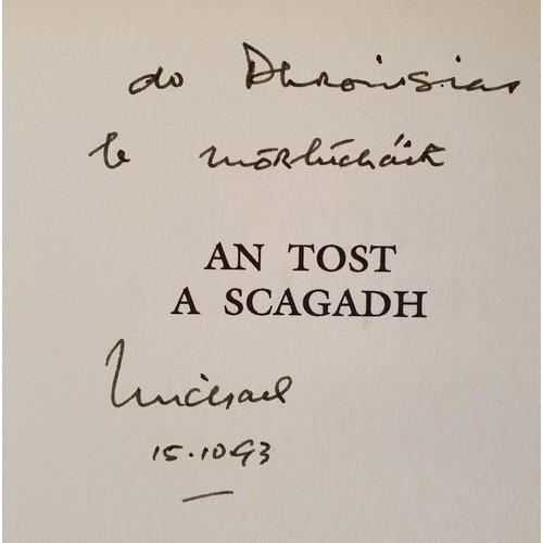 268 - Irish Language Poetry: An Tost A Scagadh by Michael Davitt SIGNED; In Ainneoin Na gCloch by Paddy Bu... 