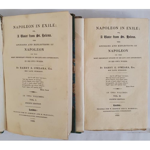 279 - Napoleon in Exile; or, a Voice from St. Helena. The Opinions and Reflections of Napoleon on the Most... 