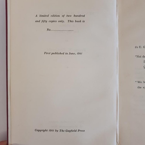 293 - Sennet for Coriolan a chorus for six voices. Fitzgerald, Fergus N: Published by Dublin, Gayfield Pre... 