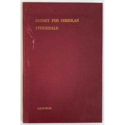 293 - Sennet for Coriolan a chorus for six voices. Fitzgerald, Fergus N: Published by Dublin, Gayfield Pre... 