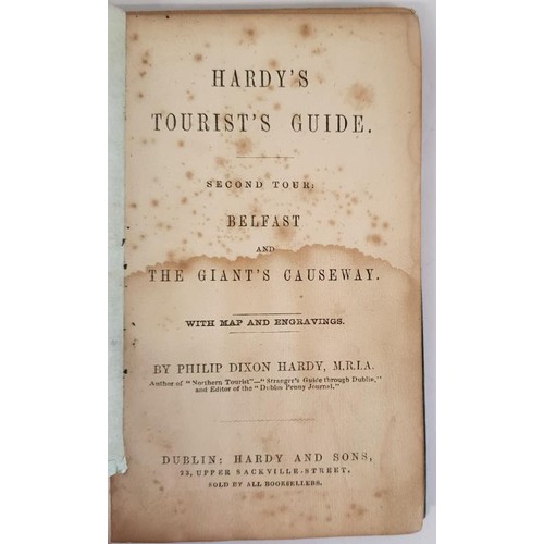 317 - HARDY'S TOURIST'S GUIDE. SECOND TOUR: BELFAST AND THE GIANT'S CAUSEWAY. WITH MAP AND ENGRAVINGS Hard... 