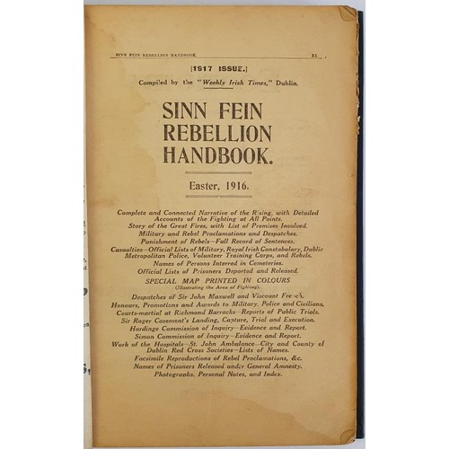 322 - Sinn Fein Rebellion Handbook, Easter 1916. A complete and connected Narrative of the Rising with det... 