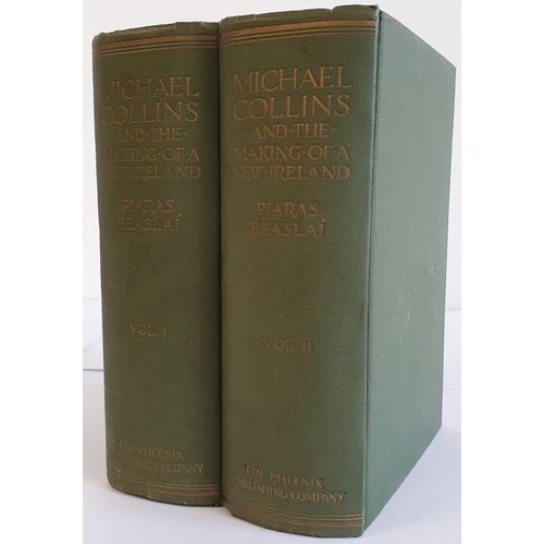 333 - Michael Collins and the Making of New Ireland, 2 Vol Set Piaras Beaslai 1930, Phoenix Publishing, HB... 