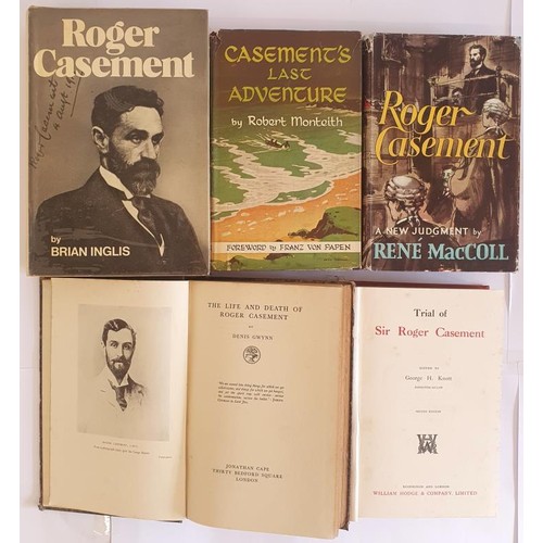 335 - Roger Casement collection. Casement’s Last Adventure by Robert Monteith. 1952 in colourful dj;... 