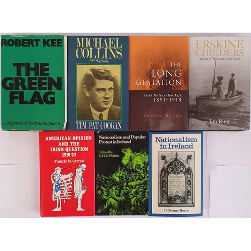 340 - The Green Flag by Robert Kee; Michael Collins by Coogan; Erskine Childers by Ring; The Long Gestatio... 