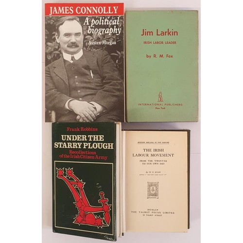 347 - Jim Larkin Irish Labour Movement by Fox. 1957 lovely copy in dj; The Irish Labour Movement from the ... 