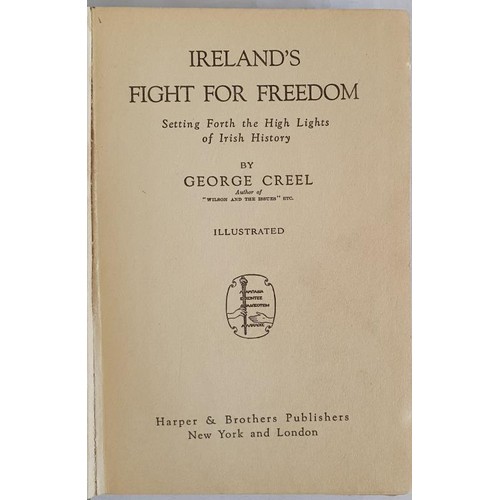 361 - Ireland's Fight for Freedom, Setting Forth the High Lights of Irish History Creel, George Published ... 