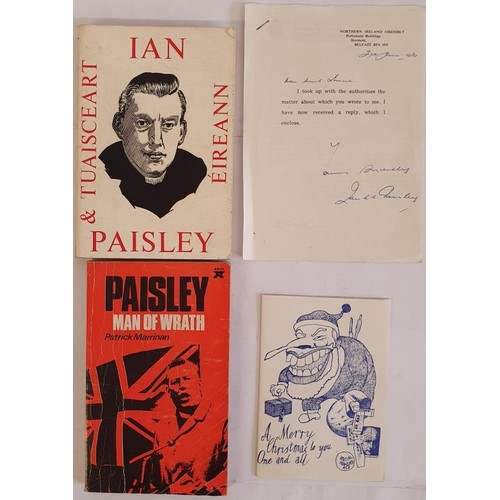 383 - Ian Paisley related, Four Items: 'Paisley agus an Tuaisceart' Risteard O. Glaisne 1971,Clo Morainn, ... 