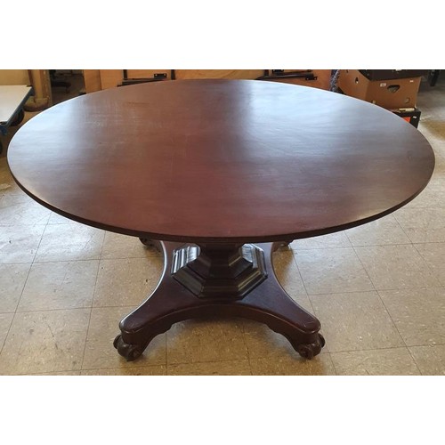 514 - A William IV Mahogany Oval Tilt Top Supper Table - the table was the property of the parents of Dr. ... 