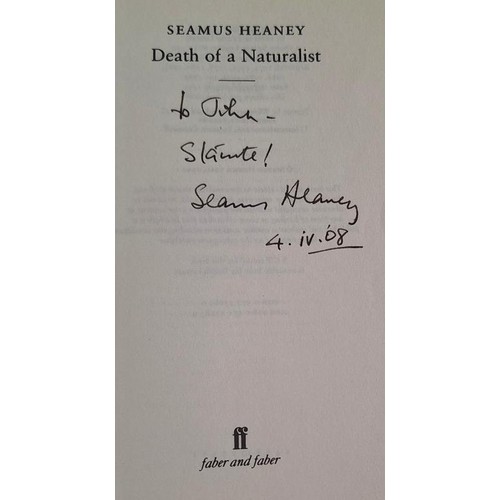 516 - Seamus Heaney – Death of a Naturalist (2006 edition, first published 1966). Inscribed by Heane... 