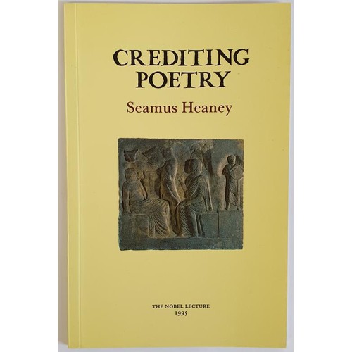 535 - Crediting Poetry, S Heaney, 1995,Gallery Books SB, Nobel Lecture