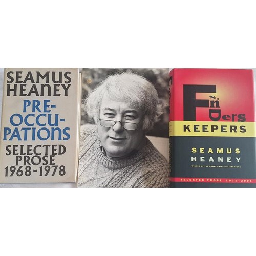 541 - Seamus Heaney – two books of prose: Preoccupations – Selected Prose 1968-1978 (1980, 1st... 