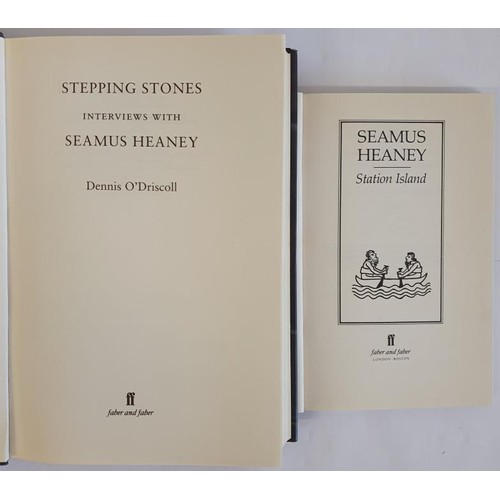 551 - Seamus Heaney. Interviews with Seamus Heaney by Denis 0'Driscoll. 2008. 1st. and Seamus Heaney. Stat... 