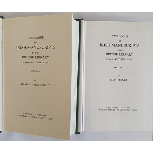 567 - Catalogue of the Irish Manuscripts in the British Library, formerly Museum. Edited by Standish Hayes... 