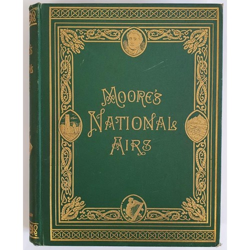 570 - Moores National Airs, (Embossed Cover/Spine). Thomas Moore, 1889,Gill & Son, HB,Symphonies and a... 