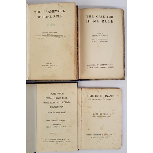 576 - The Framework of Home Rule by Erskine Childers. London, Arnold. [1911] Nice copy in cloth on marble ... 