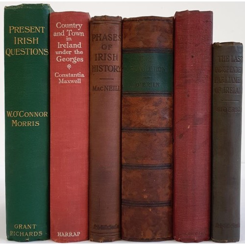 582 - Present Irish Question by William O’Connor Morris. 1901; Country and Town in Ireland and under... 