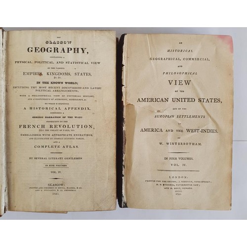 584 - The Glasgow Geography. 1825. America, Canada and South America section with maps & plates. Calf ... 