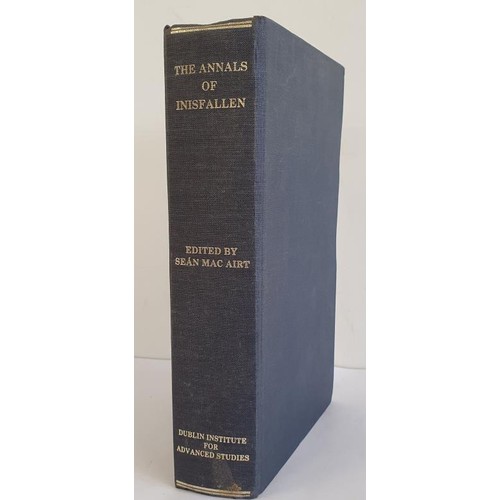 587 - Sean MacAirt. The Annals of Inisfallen. 1988. Blue cloth, gilt title on spine