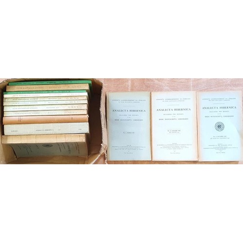 624 - Analecta Hibernica. Issues number 1, 2, 4, 6, 15 and 17. 1930 on plus 8 issues of Irish Historical S... 