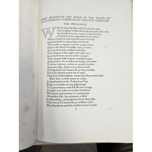 248 - The Canterbury Tales of Geoffrey Chaucer. 1928. Illustrated in colour by W. Russell Flint. Original ... 