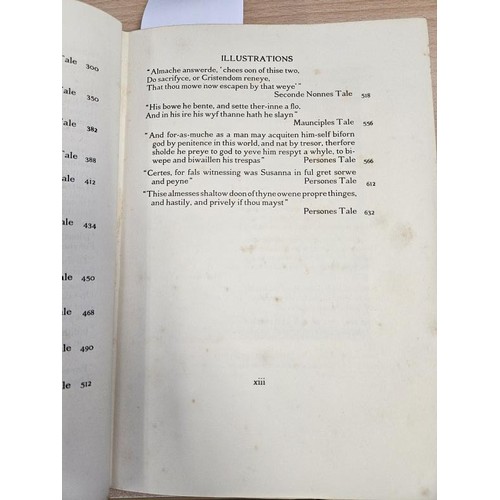 248 - The Canterbury Tales of Geoffrey Chaucer. 1928. Illustrated in colour by W. Russell Flint. Original ... 