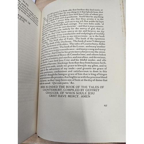 248 - The Canterbury Tales of Geoffrey Chaucer. 1928. Illustrated in colour by W. Russell Flint. Original ... 