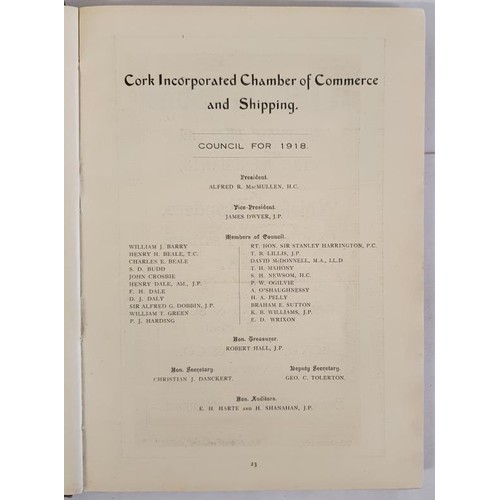 8 - Cork: It's Trade and Commerce. 1919. 1st issue. Illustrated. Tipped in a fine photograph of Michael ... 