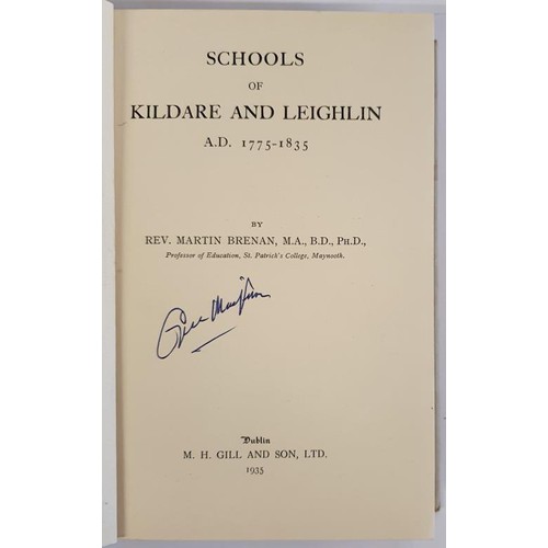 41 - Schools of Kildare and Leighlin 1775-1835. Martin Brennan. Dublin. 1935. HB, DJ
