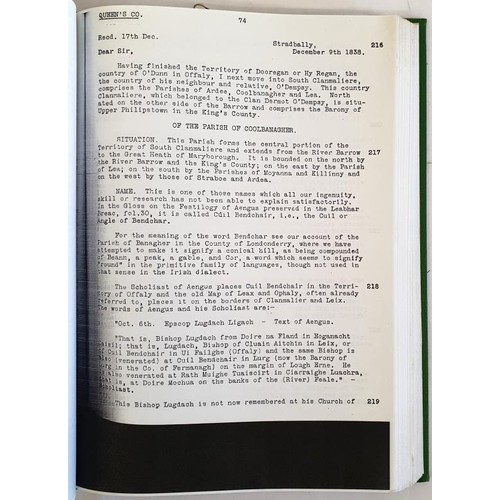 54 - Laois: Letters Containing Information Relative to the Antiquities of the Queen's County collected du... 