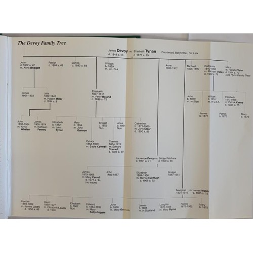 57 - Laois: Queen's County Family Histories; Flynn/Devoy/Dunne/Cobbe by Dr M P Flynn. Contemporary bindin... 