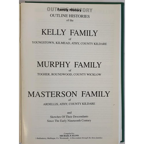 57 - Laois: Queen's County Family Histories; Flynn/Devoy/Dunne/Cobbe by Dr M P Flynn. Contemporary bindin... 