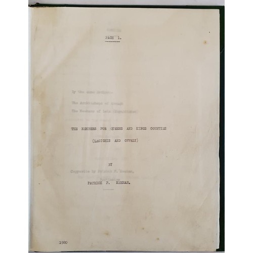 58 - The MP's for the Queen's and King's Counties and the Archbishops of Armagh by Patrick F Meehan; Half... 