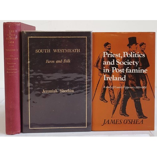 90 - The Civil Survey, Co Tipperary, Vol 1, 1931, 4to. O Shea, Priest, Politics and Society in Post famin... 